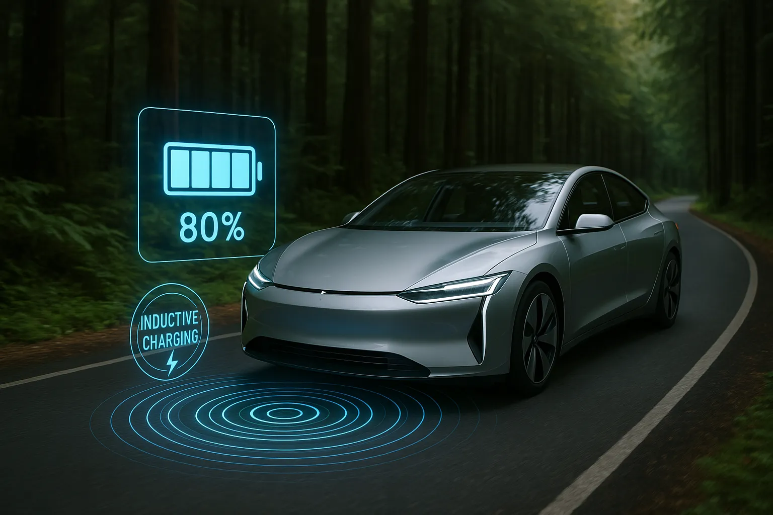 Electric vehicle with wireless charging